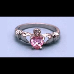 Sold Fashion Ladies ring pink topaz